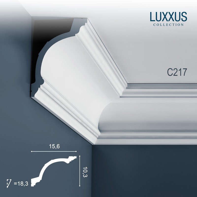 Corniche Plafond en Polyuréthane Luxxus C217 ORAC DECOR - 2