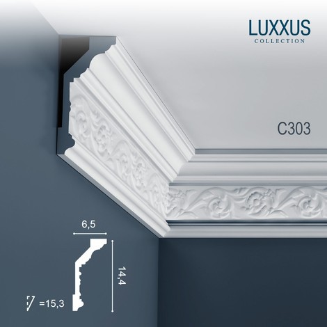 Corniche Plafond en Polyuréthane Luxxus C303 ORAC DECOR - 2