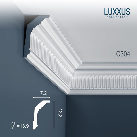 Corniche Plafond en Polyuréthane Luxxus C304 ORAC DECOR - 2