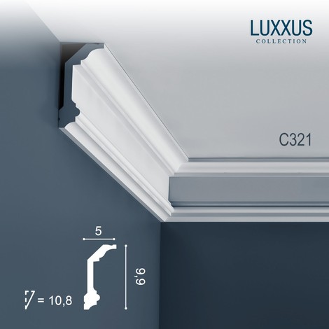 Corniche Plafond en Polyuréthane Luxxus C321 ORAC DECOR - 2