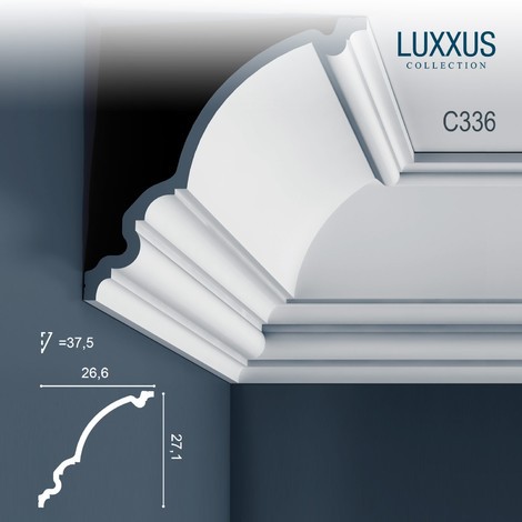 Corniche Plafond en Polyuréthane Luxxus C336 ORAC DECOR - 2