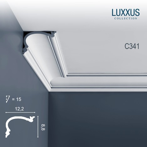 Corniche Plafond en Polyuréthane Luxxus Héritage C341 ORAC DECOR - 2