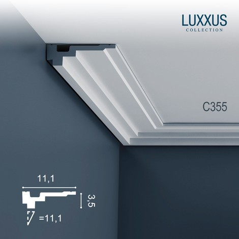 Corniche Plafond en Polyuréthane Luxxus C355 ORAC DECOR - 2