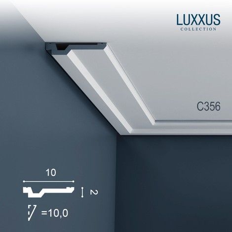 Corniche Plafond en Polyuréthane Luxxus C356 ORAC DECOR - 2
