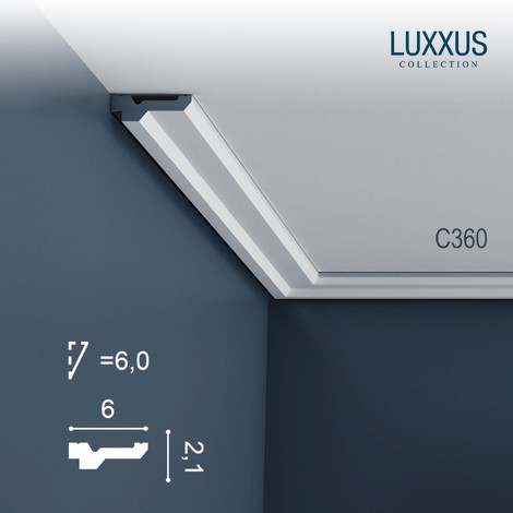 Corniche Plafond en Polyuréthane Luxxus C360 ORAC DECOR - 2