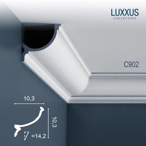 Corniche Plafond en Polyuréthane Luxxus C902 ORAC DECOR - 2