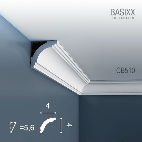 Corniche Plafond en polystyrène Basixx CB510 Carton de 56 Pièces ORAC DECOR - 2