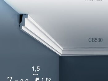 Corniche Plafond en polystyrène Basixx CB530 ART DECO Carton de 45 Pièces ORAC DECOR - 2