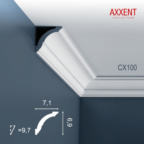 Corniche Plafond en Polyuréthane Axxent CX100 ORAC DECOR - 2