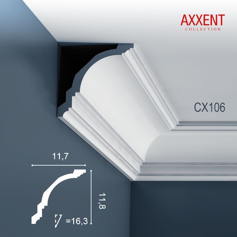 Corniche Plafond en Polyuréthane Axxent CX106 ORAC DECOR - 2