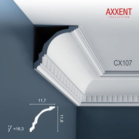 Corniche Plafond en Polyuréthane Axxent CX107 ORAC DECOR - 2