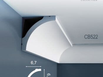 Corniche Plafond en polystyrène Basixx CB522 Carton de 20 Pièces ORAC DECOR - 2
