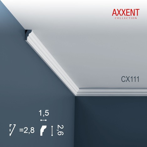 Corniche Plafond en Polyuréthane Axxent CX111 ORAC DECOR - 2