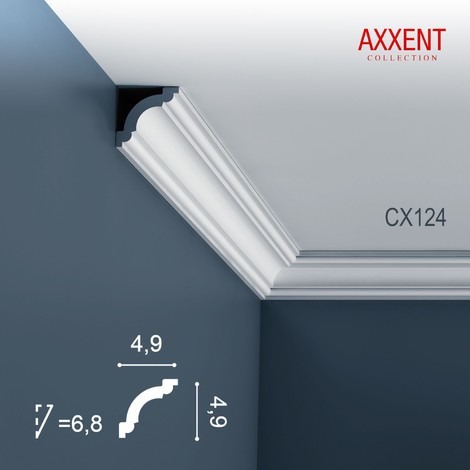 Corniche Plafond en Polyuréthane Axxent CX124 ORAC DECOR - 2
