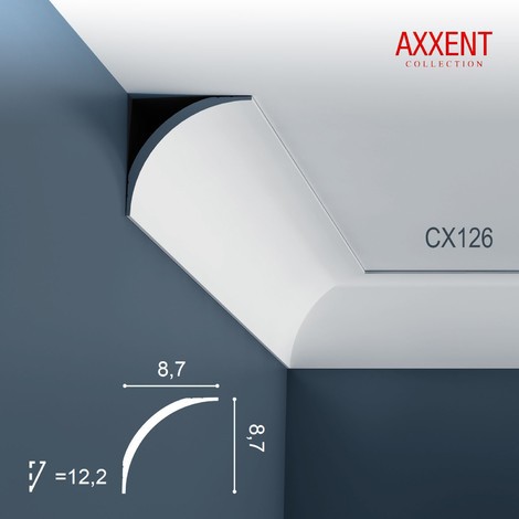 Corniche Plafond en Polyuréthane Axxent CX126 ORAC DECOR - 2