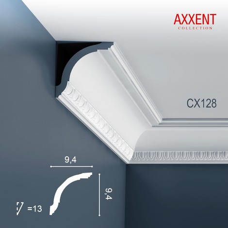 Corniche Plafond en Polyuréthane Axxent CX128 ORAC DECOR - 2