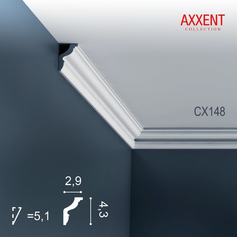 Corniche Plafond en Polyuréthane Axxent CX148 ORAC DECOR - 2