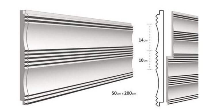 Panneau de revêtement extérieur NC15827 NEW 200 cm x 50 cm