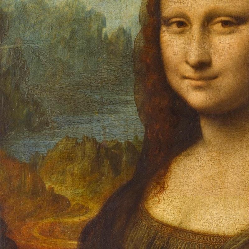 Papier Peint Intissé Modèle : La Joconde / Portrait de Monna Lisa / Vinci Léonard