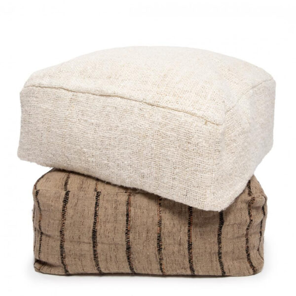 The Oh My Gee Pouffe - Beige Black