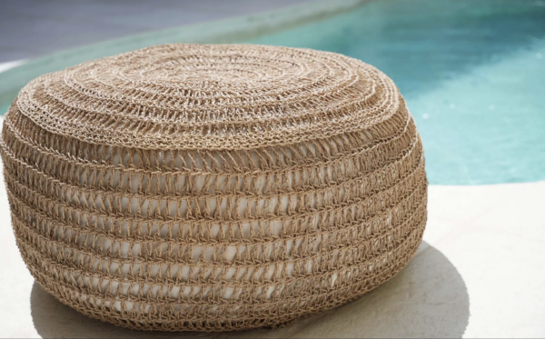 Pouf en Jonc de Mer Naturel – Image 10