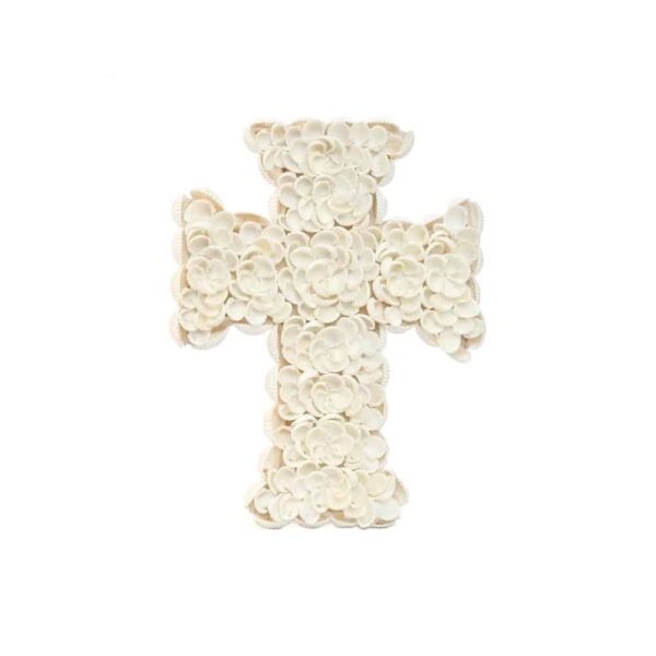 Croix de PALAWAN en Coquillages Blancs