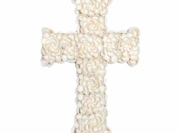 Croix de PALAWAN en Coquillages Blancs