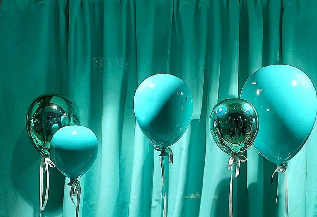 Ballons blue Tiffany