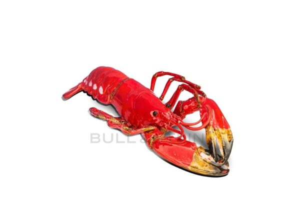 homard en porcelaine rouge