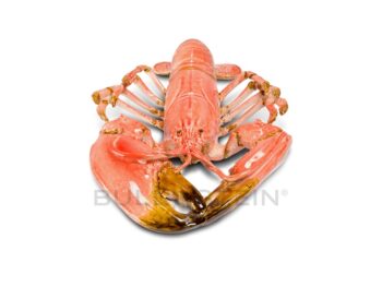 homard en porcelaine rose