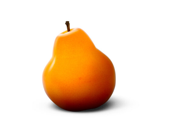 Poire céramique orange