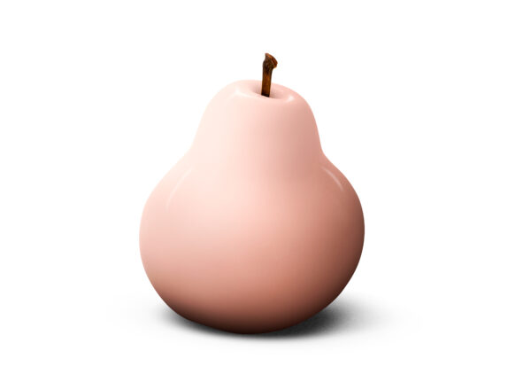 Poire céramique rose