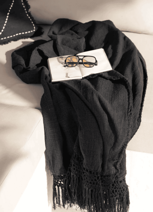 Le Jeté de Lit modèle Gypsy - Noir – Image 2