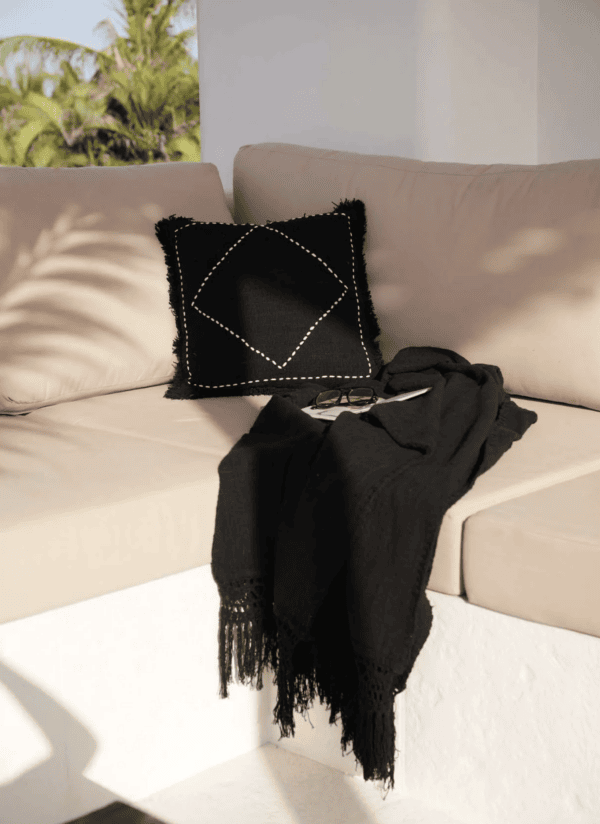 Le Jeté de Lit modèle Gypsy - Noir – Image 4