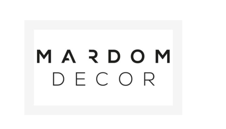 Logo officiel de la marque Mardom Decor pour moulures et corniches haut de gamme.